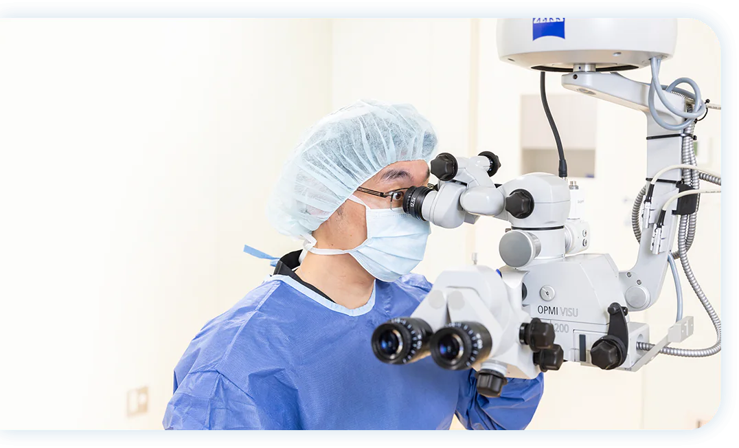 多焦点眼内レンズを使用した白内障手術にも対応